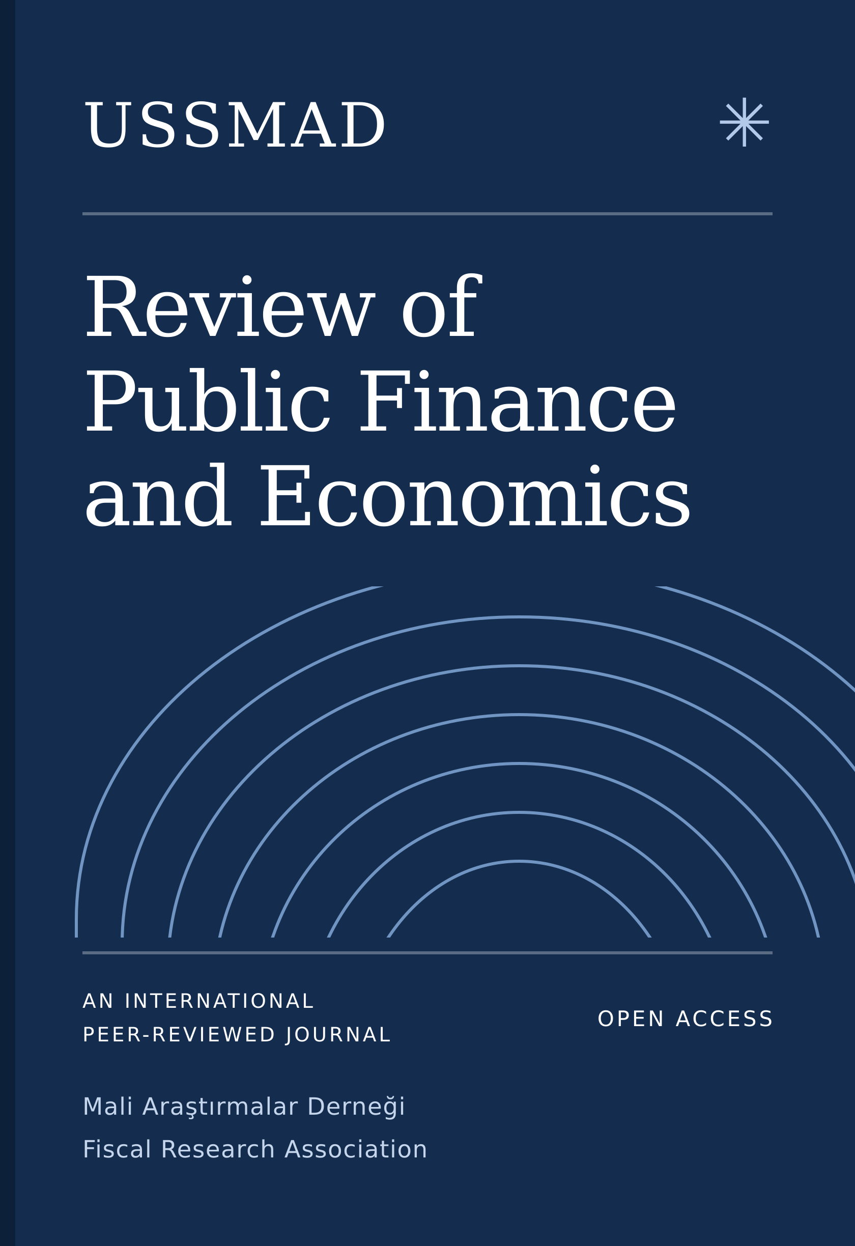 USSMAD Review of Public Finance and Economics dergi kapağı